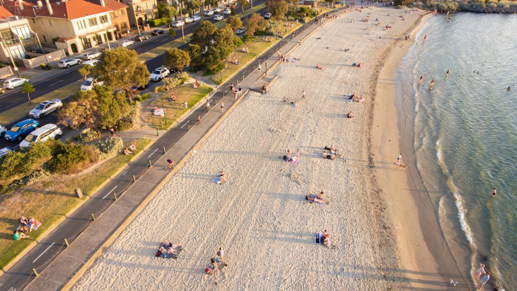port phillip st kilda beach