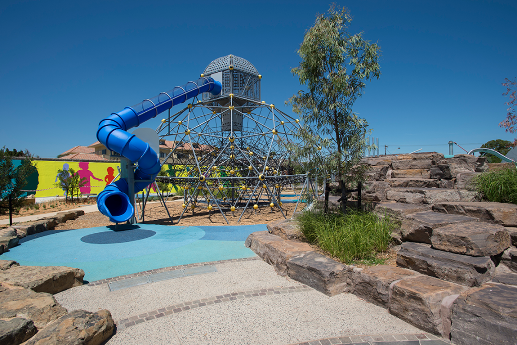 booran road reserve sculpture and slide caulfield